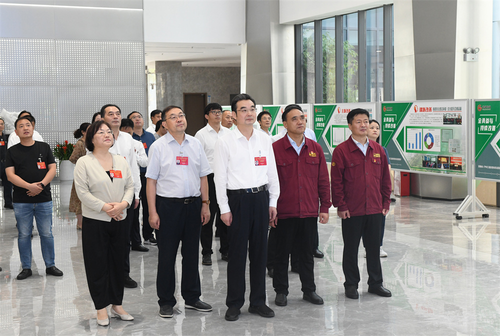 淮安市九届人大代表来开云手机官方版在线入口参观指导