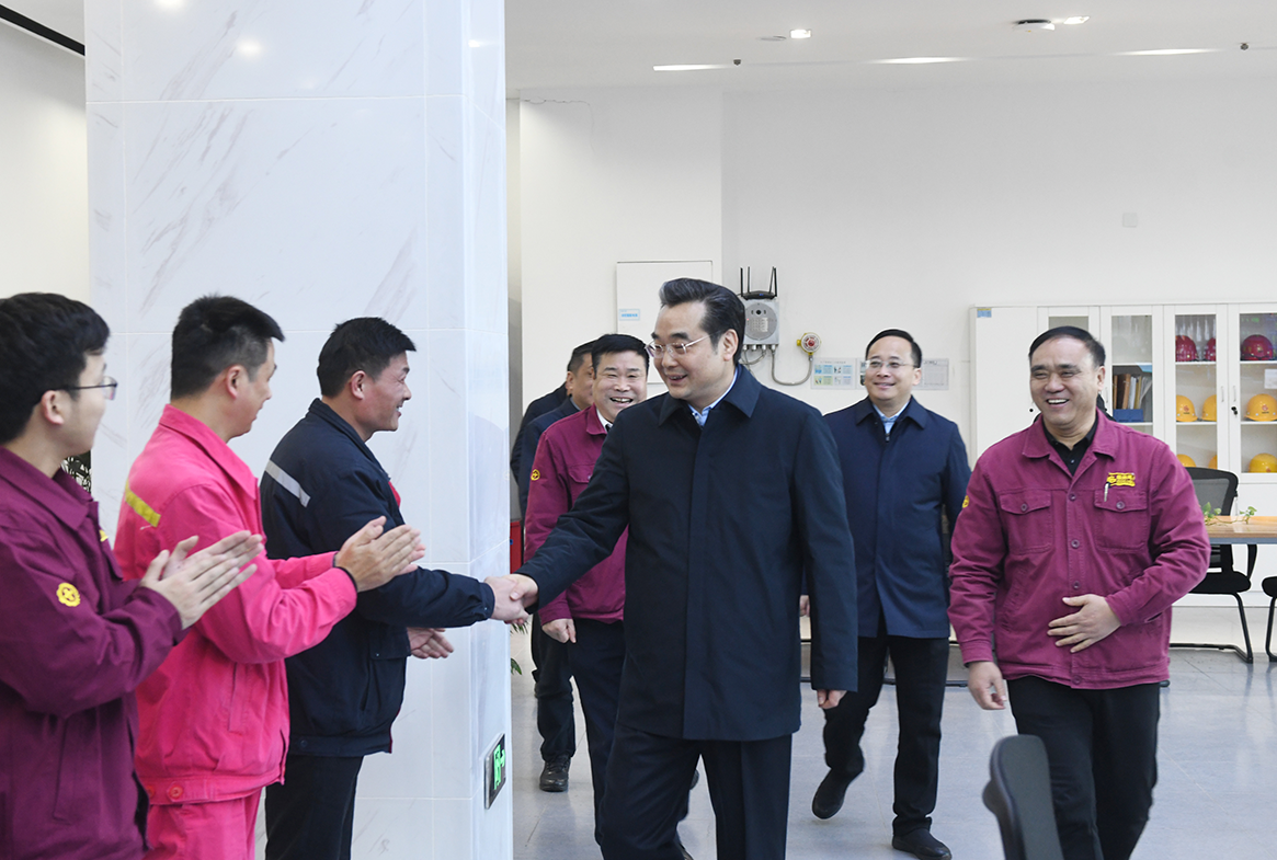 淮安市委书记史志军一行来开云手机官方版在线入口开展新春慰问